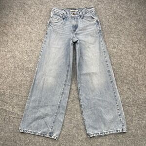 Levis 94 Baggy Wide Leg Jeans Womens 24x31  Festival Rave BoHo Skate